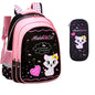Kids School Cute Cat Print Backpack Primery school Back Pack Bag
